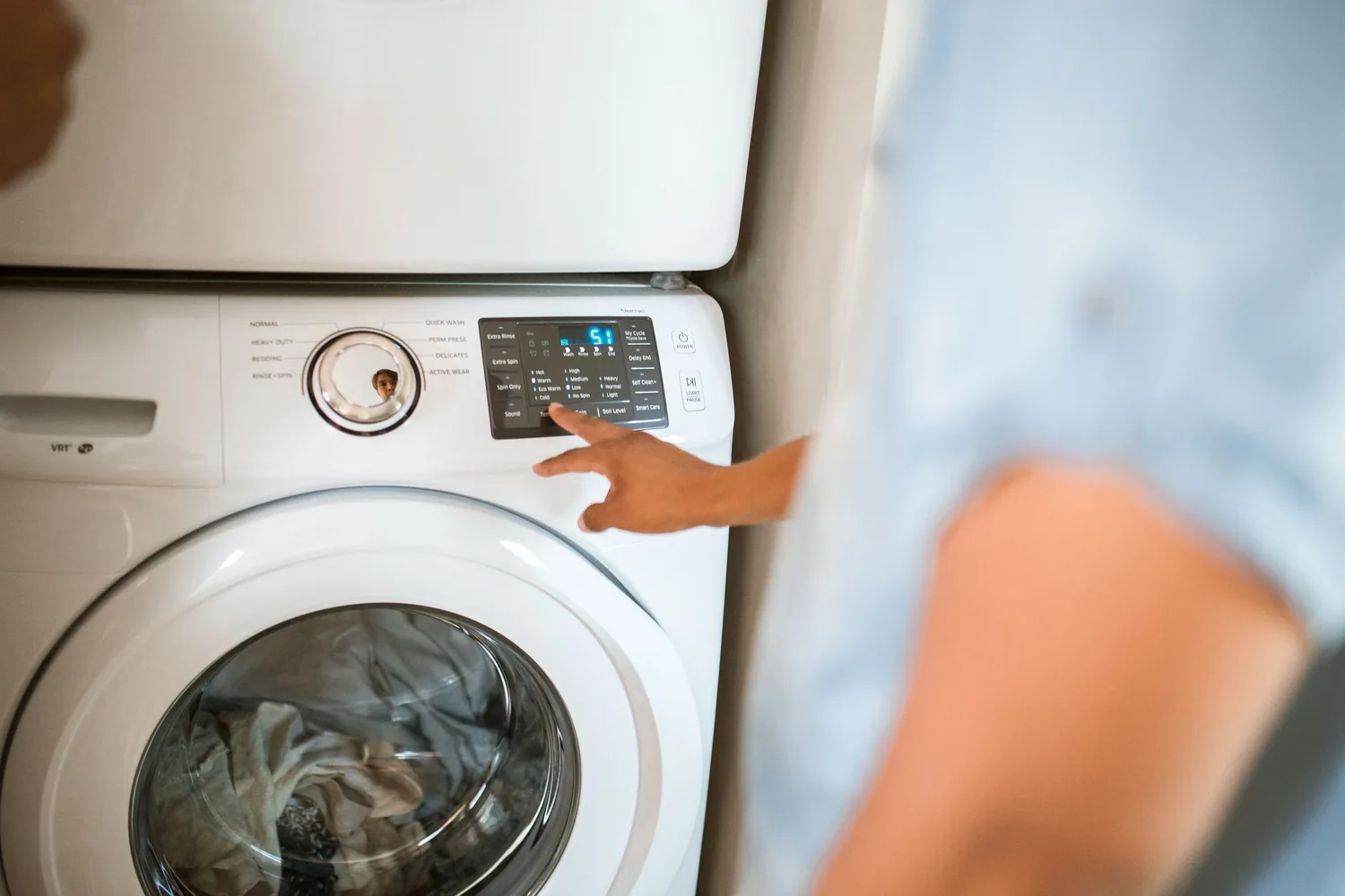 Washing machine control panel